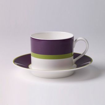 Dibbern South Beach Kaffee Obertasse zylindrisch 0,25 L Pflaume/ Limone 