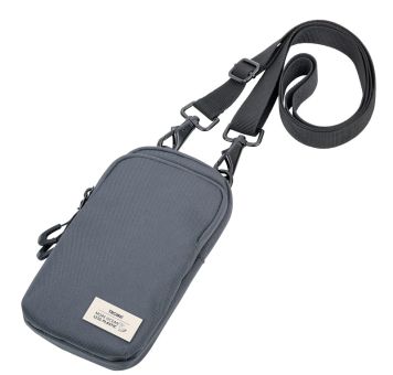 Troika Smartphone Umhängetasche dunkelgrau Blue Cycle aus recyceltem Meeresplasti 