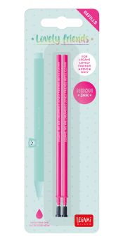 Legami 2 Ersatzminen für Lovely Friends Neon Pink 