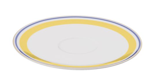 Dibbern Capri Untertasse 0,20 L / 0,25 L Gelb / Blau 