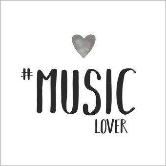 Paperproducts Design Servietten 33x33 cm Music Lover 