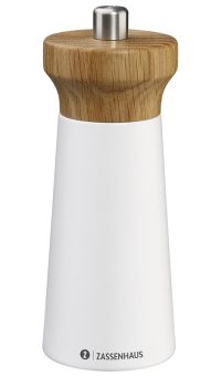 Zassenhaus Pfeffermühle WESTERLAND 14 cm Weiß/Eiche 