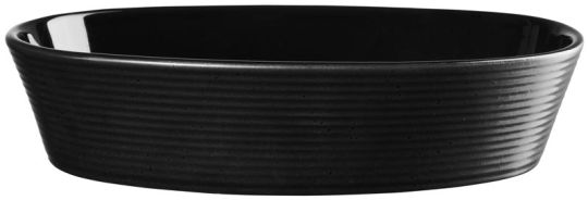 ASA Selection Black Kitchen'Art Auflaufform Oval L 25 cm B 18 cm H 6 cm 