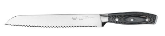 Rösle Brotmesser WOLFGREY 22 cm Griff Pakka 