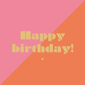 Paperproducts Design Servietten 33x33 cm Happy Birthday by Art Card 