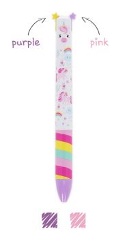 Legami Kugelschreiber Click&Clack Unicorn (2-Farben-Stift) 