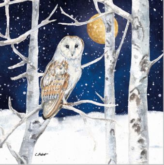 Paperproducts Servietten 25x25 cm Winter Owl 