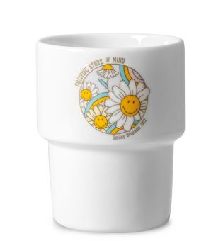 Donkey Becher Smiley Positive Mind Blumen 