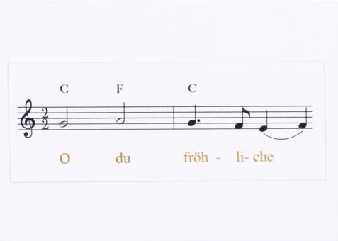 Räder Weihnachtsliederkarte O Du Fröhliche 
