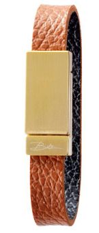 Bitz Serviettenringe 4er-Set schwarz/braun 