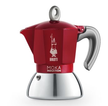 Bialetti Espressokocher Moka Induction Exclusive 2 Tassen rot 