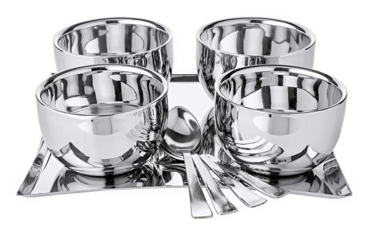 Edzard Eiscremeset Madeleine 20x20 cm 