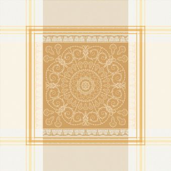 Garnier-Thiebaut Serviette Galerie Royale Reflets Ø Or 54x54 cm 