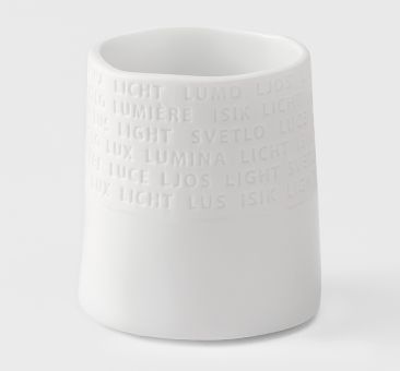 Räder Raumpoesie Teelichthalter Text oben D:6,5cm H:7cm 