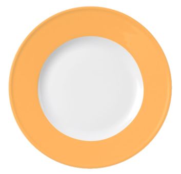 Dibbern Solid Color Mandarine Teller Flach 19 cm Fahne 