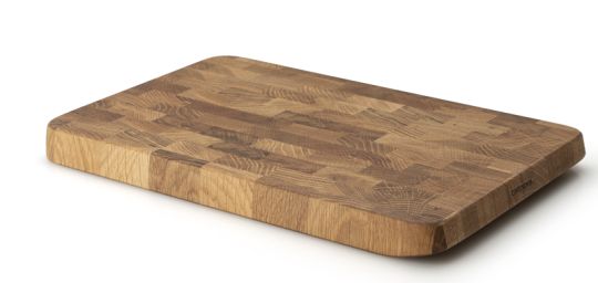 Continenta Schneidebrett 38x25x3 cm Eiche Stirnholz 