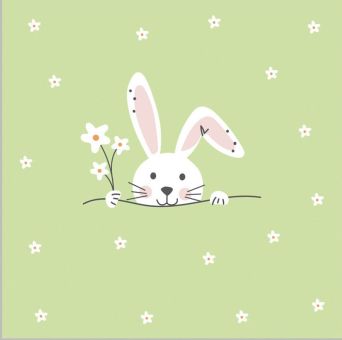 Paperproducts Servietten 25x25 cm Hello Easter green 