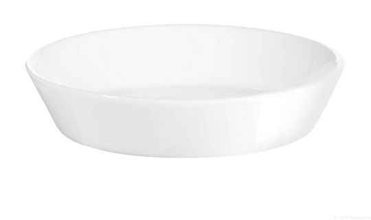 ASA Selection 250°C plus Poletto Aperitif Teller rund Ø 12 cm H 2,3 cm weiss glänzend 