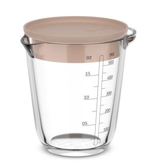 Mepal Glasmessbecher Chef It 500 ml mit Deckel Chalk 