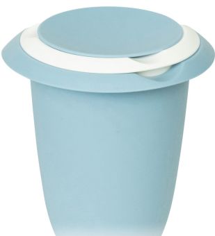 Westmark Quirltopf mit zweigeteiltem Deckel 1 L blau/weiß 