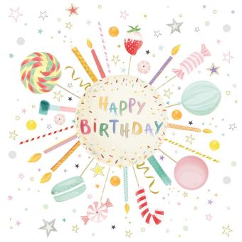 Paperproducts Servietten 33x33 cm Turnowsky B´day 