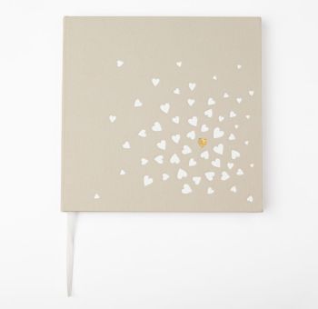 Räder Gästebuch Herzen 21,5x21x1,8cm, 60 Seiten 