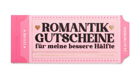 Legami Block Mit 24 Gutscheinen Heart 