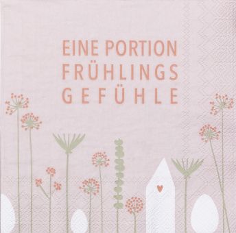 Räder Serviette 33x33cm, Eine Portion Frühlingsgefühle 