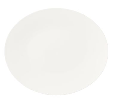 Dibbern Pure Platte oval/ Fischteller 32 cm Weiss 