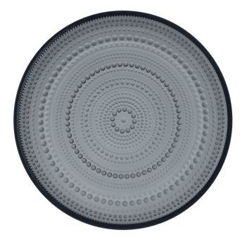 iittala Kastehelmi Teller 24,8 cm dunkelgrau 