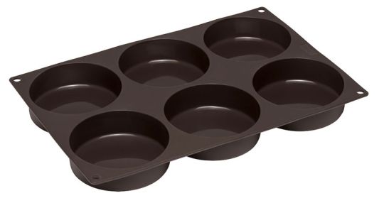 Lurch Flexiform Burger Bun 28,5x19 cm 6-Fach Braun 