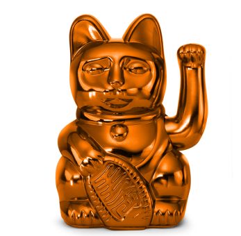 Donkey Winkekatze Lucky Cat Shiny Copper 
