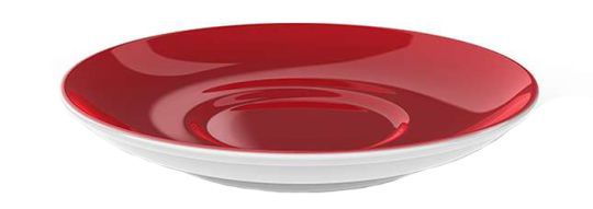 Dibbern Solid Color Signalrot Kaffee Untertasse 