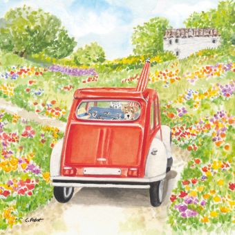 Paperproducts Servietten 33x33 cm Bon Voyage! 