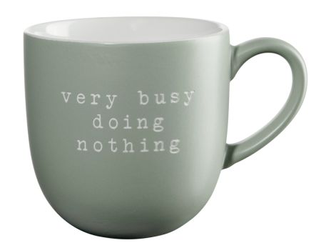 ASA Selection Henkelbecher Very Busy Doing Nothing Hey! L 9,2 cm B 9,2 cm H 9,5 cm 