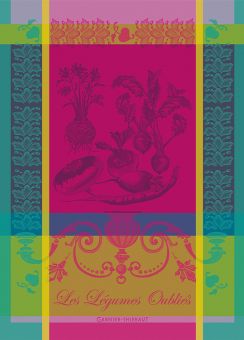 Garnier-Thiebaut Geschirrtuch Legumes Oublie Fuchsia 56x77 cm 