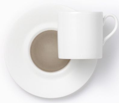 Dibbern Spot Untertasse zylindrisch flach 0,10 L Umbra Kiesel 