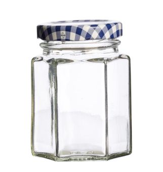 Kilner Einmachglas 6-eckig mit Drehverschluss Glas 110 ml 