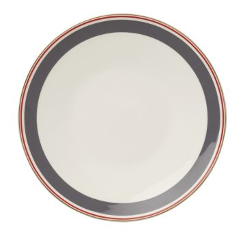 Dibbern Capri Teller 28 cm Anthrazit / Rot 