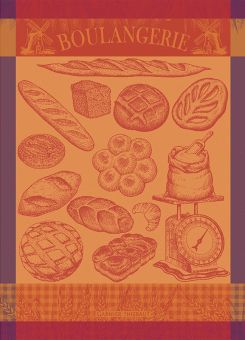 Garnier-Thiebaut Geschirrtuch Boulangerie Moulin Ambre 56x77 cm 100% gekämmte Baumwolle 
