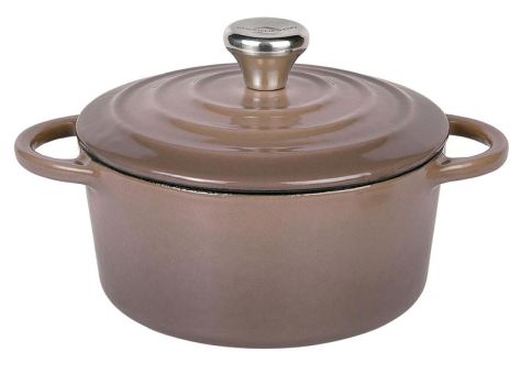 Küchenprofi Mini-Cocotte Rund 10 cm Taupe Provence 