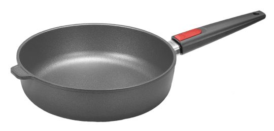 Woll Induktion Line Guss-Hochrandpfanne 28 cm Ø 7 cm hoch mit abnehmbarem Stiel 