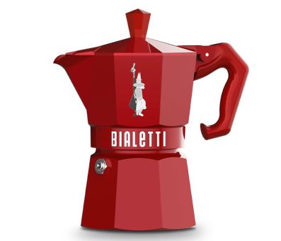Bialetti Espressokocher Moka Exclusive 3 Tassen rot 