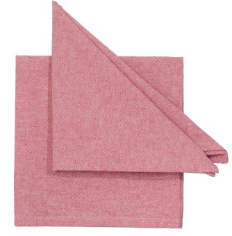 Pichler Serviette 40x40 cm Faro pink 90% CO 10% PES 