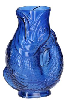 Gift Company Jacquard Fischvase S (H24cm) blau gs 