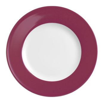Dibbern Solid Color Himbeere Teller Flach 21 cm Fahne 