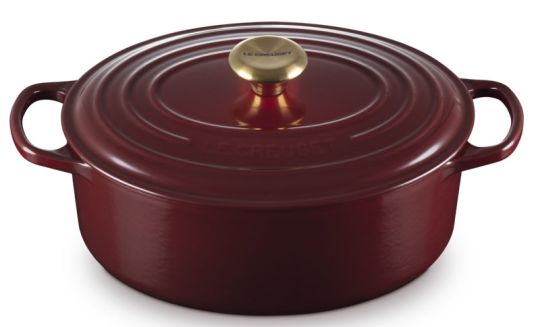 Le Creuset Bräter Oval Signature 29 cm Garnet 