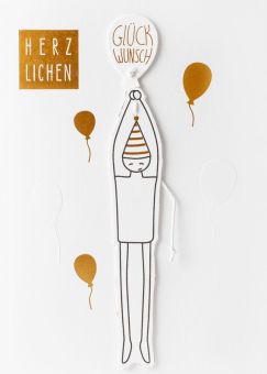 Räder Glücksbotenkarte Herzlichen Glückwunsch 