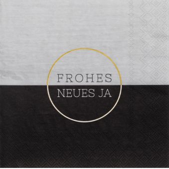 Räder Serviette 33x33cm Frohes neues Jahr 