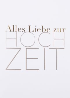 Räder Glückwunschkarte Alles Liebe zur Hochzeit 
